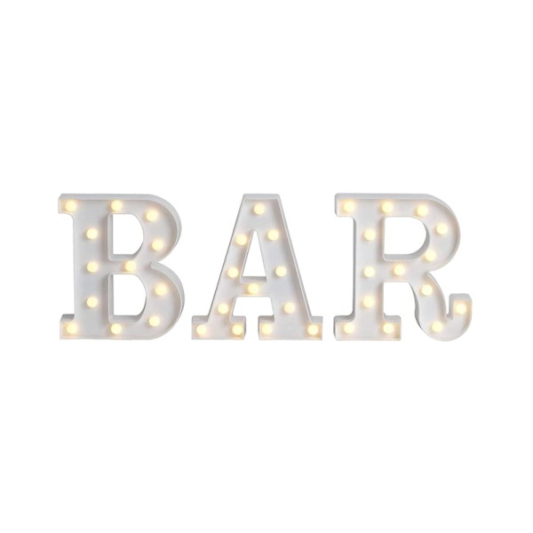 LED Schriftzug Bar schwarz mieten Hochzeit, Feier, Event