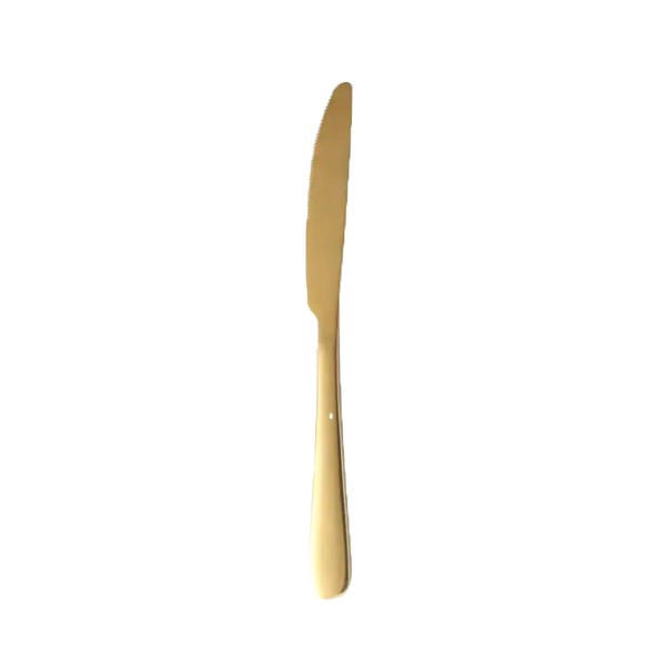 Messer Standard in gold glänzend Besteck mieten Hochzeit und Veranstaltung