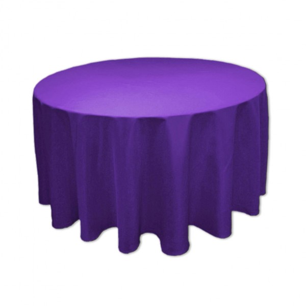 Tischdecke royalblau rund 275 cm mieten | Verleih Hochzeit Feier Event