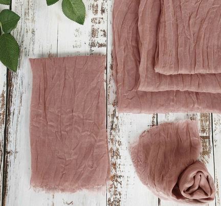 Serviette Musselin | dusty mauve [mieten] Hochzeit | Firmenfeier