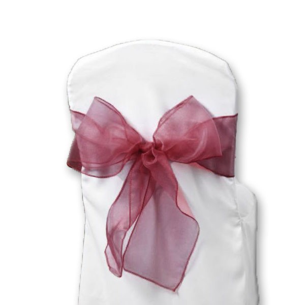 Schleifenband Organza burgundy [mieten]