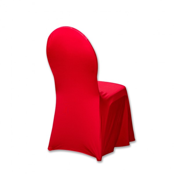 Stuhlhusse rot flexibel universell modern für Stühle Stretch mieten Verleih Hochzeit Event