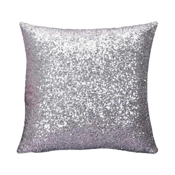 Kissen Pailetten silber mieten für Hochzeit, Geburtstag, Event