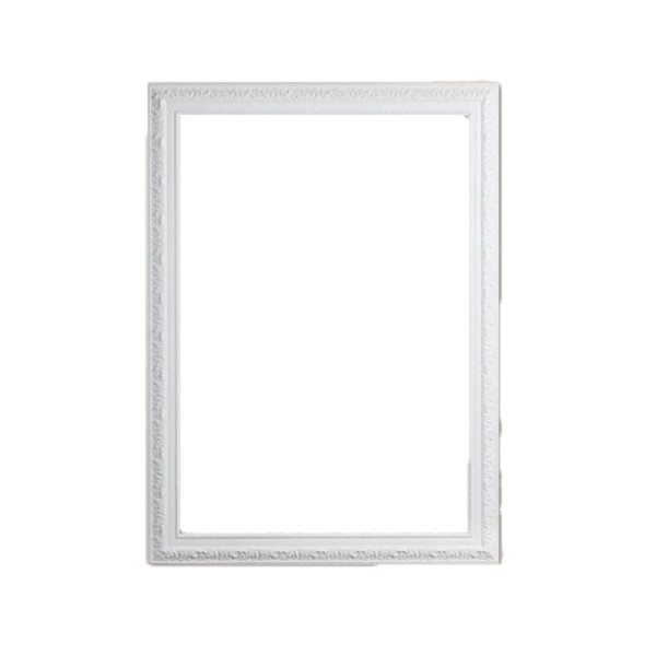 Bilderrahmen 60x80 cm Holz weiss [mieten]