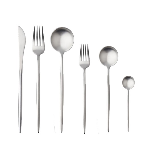 Besteck Stiletto silber Set 6-teilig mieten Verleih Hochzeit und Feier
