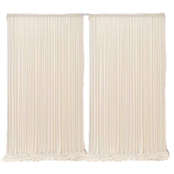 Traubogen Fotobox Hintergrund Vorhang Polyester weiss Verleih | Hochzeit Event Freie Trauung [mieten]