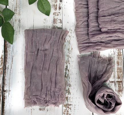 Serviette Musselin dusty lilac flieder | mieten | Verleih für Hochzeit und Event