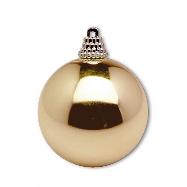 Weihnachtskugel gold glänzend [mieten]