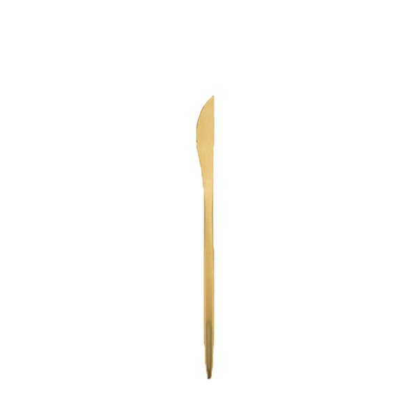 Buttermesser Stiletto gold Besteck mieten für Hochzeit und Event