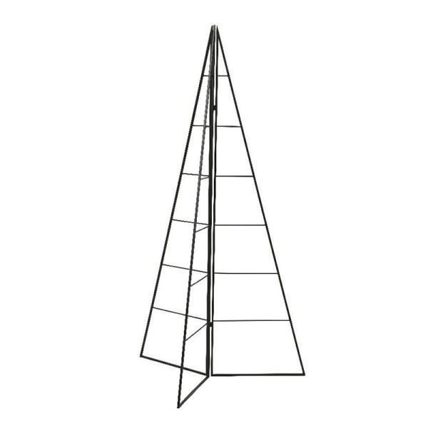 Tannenbaum 3D | Ständer | Metall schwarz zum Ausdekorieren [mieten]