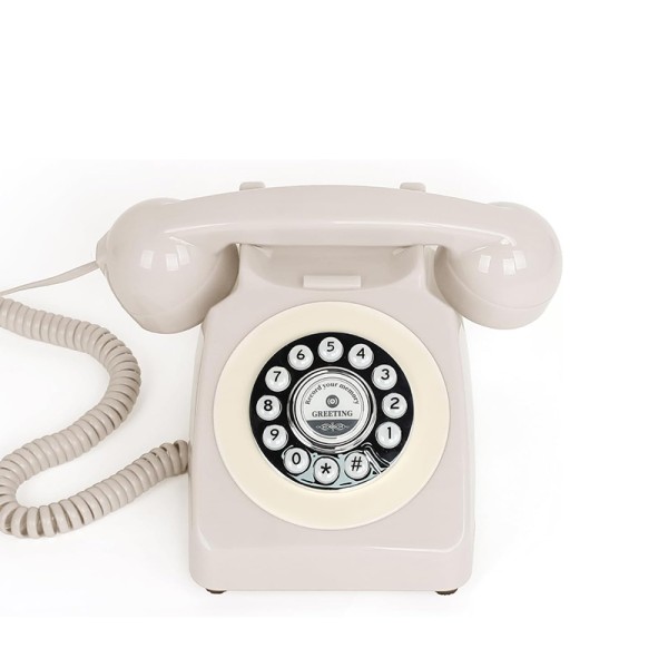 Telefon Audio Gästebuch | Guestbook Classic beige mieten | Verleih Hochzeit, Geburtstag, Feier, Event