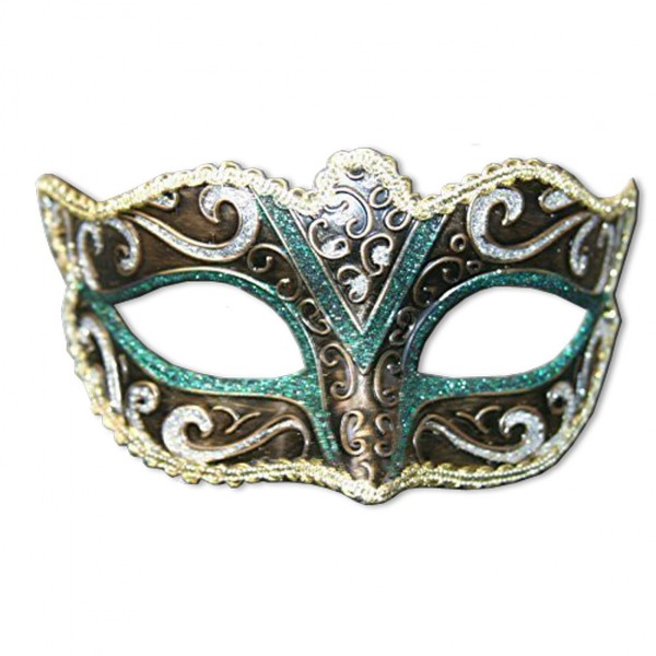Venezianische Maske Mintgrün
