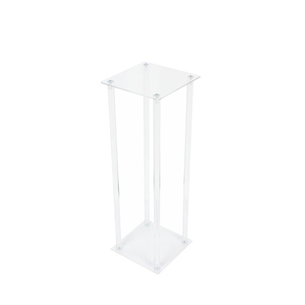 Blumenständer geometrisch, Acrylständer klar Höhe 60cm für Blumendekoration Hochzeit mieten