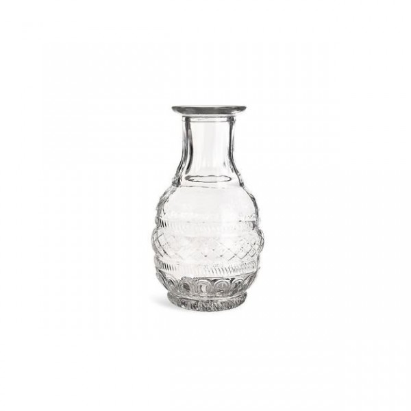 Flaschenvase Kristall bauchig Tischdeko Vintage Hochzeit Feier mieten