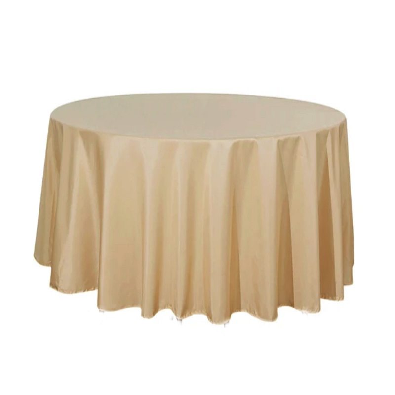 Tischdecke taupe | rund 275 cm [mieten]