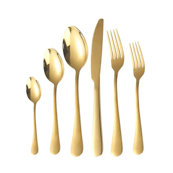 Besteck_Elegant_Gabel_Messer_Loeffel_Dessertgabel_Dessertloeffel_Kaffeeloeffel_gold_Set_6-teilig_mieten_Verleih_Hochzeit_Firmenfeier_Geburtstag_1