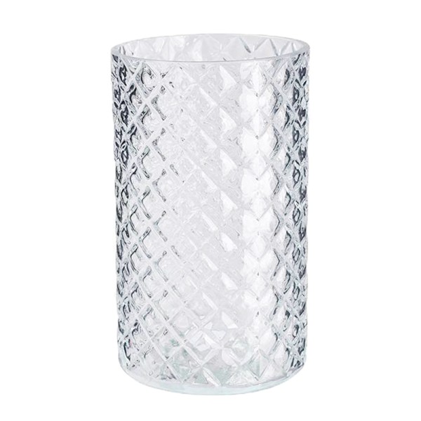Vase Kristall Zylinder Glas klar mieten Tischdeko Centerpiece Hochzeit Feier