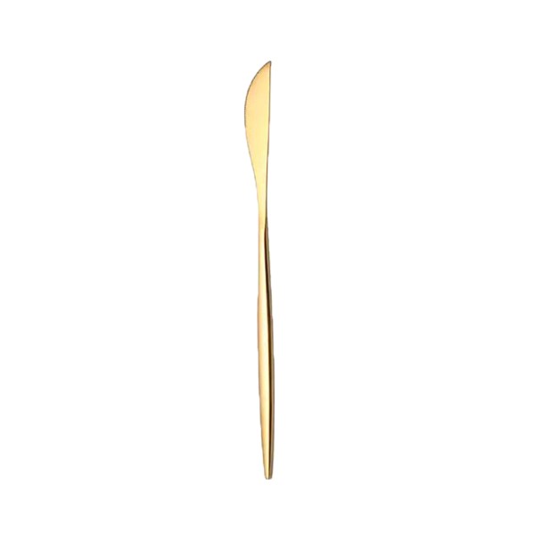 Messer Stiletto in gold glänzend Besteck mieten Hochzeit und Veranstaltung