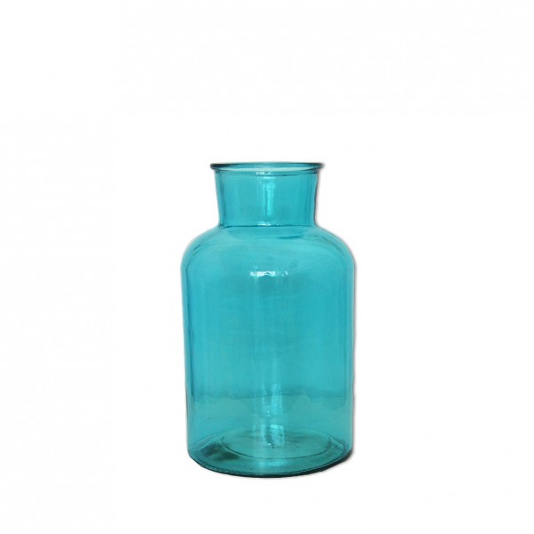 Flaschenvase/ Bodenvase aqua mieten Mottoparty Event Dekoration 