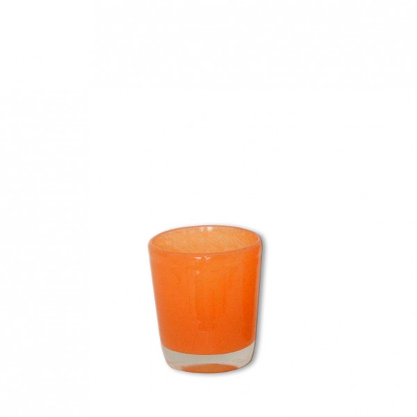 Vase konisch hellorange hochwertig mieten Tischdeko Hochzeit, Event, Feier