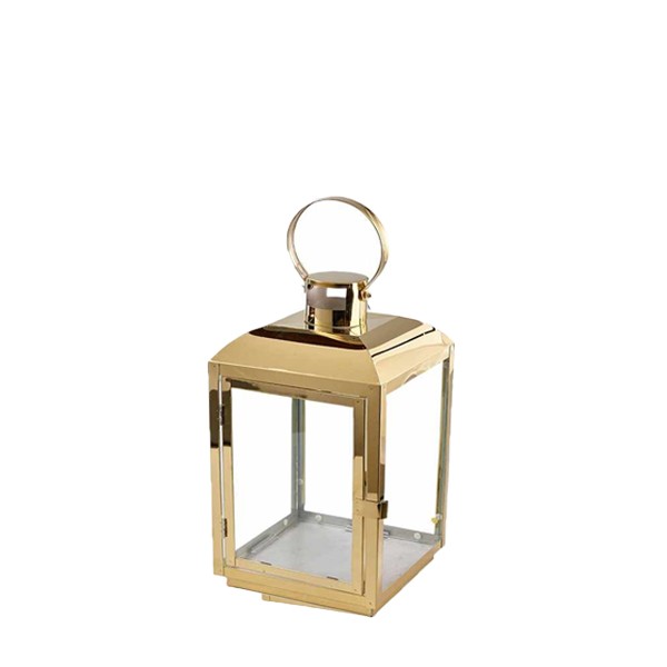 Laterne elegance modern, Metall gold mieten Hochzeit, Deko, Veranstaltung, Feier Verleih