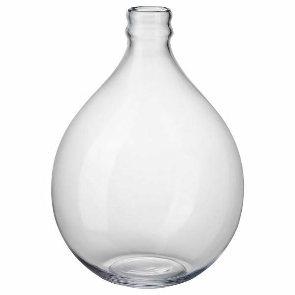 Bodenvase Flaschenvase Ballonvase Glas klar mieten Deko Hochzeit Trauung