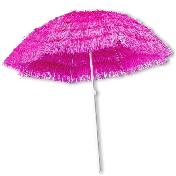 Sonnenschirm Bast pink mieten | Verleih Event, Feier, Mottoparty