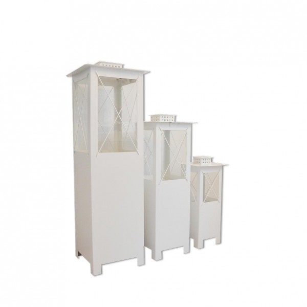 Laterne weiss gross Dekoration Hochzeit , Veranstaltung und Trauung mieten