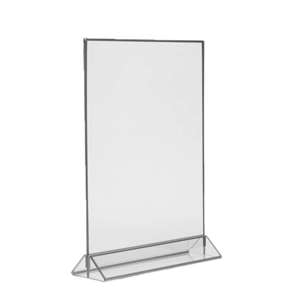 Bilderrahmen Acryl mit silbernem Rand [mieten]