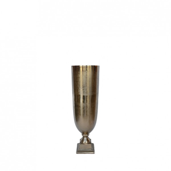 Pokalvase gold hoch Metall 50cm mieten Hochzeit, Deko, Feier, Trauung