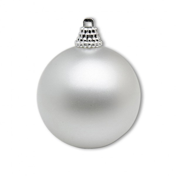 Weihnachtskugel | Kunststoff weiss matt [mieten]