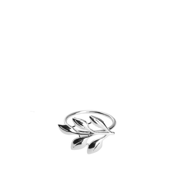 Serviettenring_elegant_Blätter_silber_glänzend_mieten_Verleih_Hochzeit_Hochzeitsdeko_Firmenfeier_Geburtstag