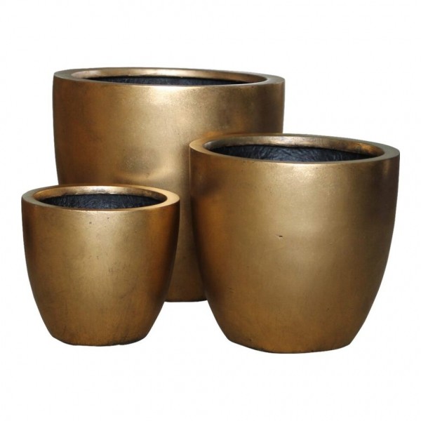 Dekoschale hoch gold Polyresin [mieten]