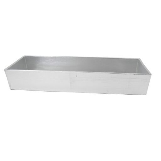 Schale länglich, Kunststoff silber [mieten]
