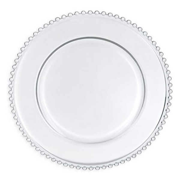 Platzteller_Perlenrand_Glas_rund_klar_33cm_mieten_Verleih_Hochzeit_Firmenfeier_Geburtstag_1