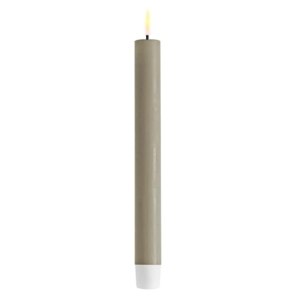 LED Stabkerze Spitzkerze Echtwachs sand Batterie mieten Hochzeit, Feier, Veranstaltung