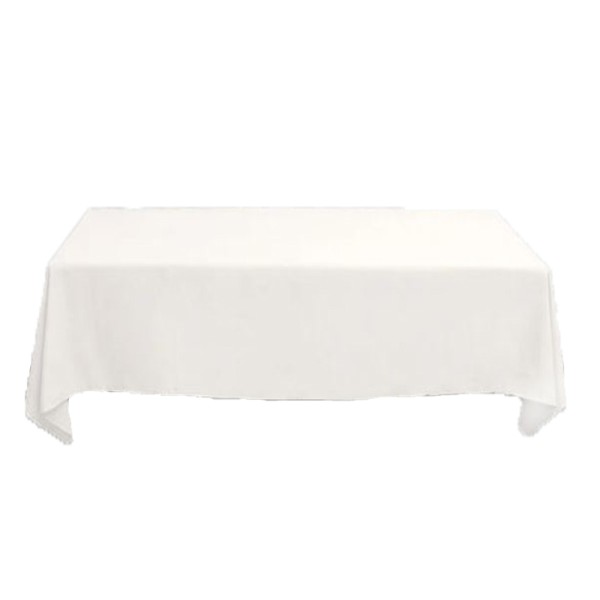 Tischdecke ivory, elfenbein rechteckig 150x260cm mieten für Hochzeit, Event, Geburtstag