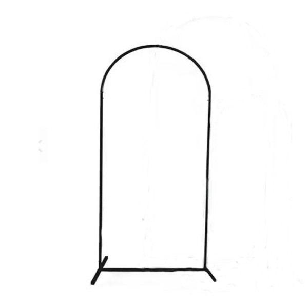 Traubogen Backdrop Round Bow Rundbogen Metall schwarz für Hochzeit Freie Trauung mieten_2