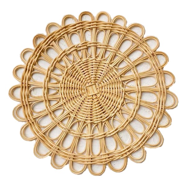 Platzset_Rattan_Flower_natur_beige_35cm_mieten_Verleih_Hochzeit_Event_Firmenfeier