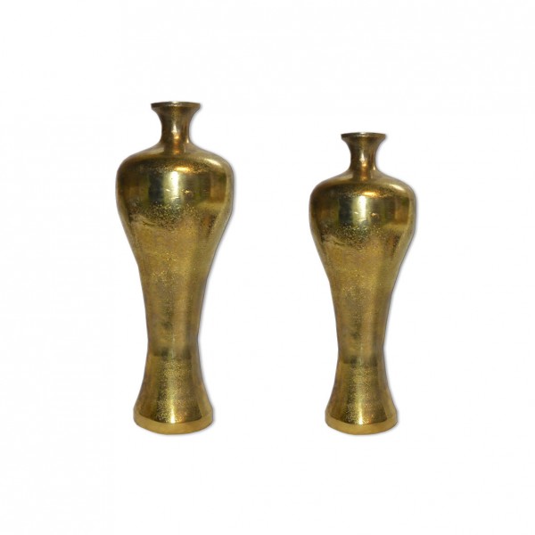 Flaschenvase hoch gold Metall mieten Veranstaltung, mottoparty_2