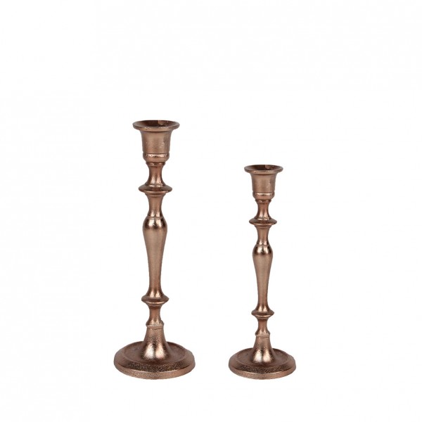 Kerzenständer 1-arm kupfer | roségold mieten für Hochzeit und Event