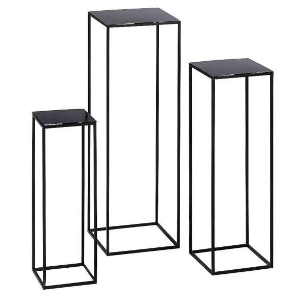 Metalltisch-Set-3-teilig | schwarz [mieten]