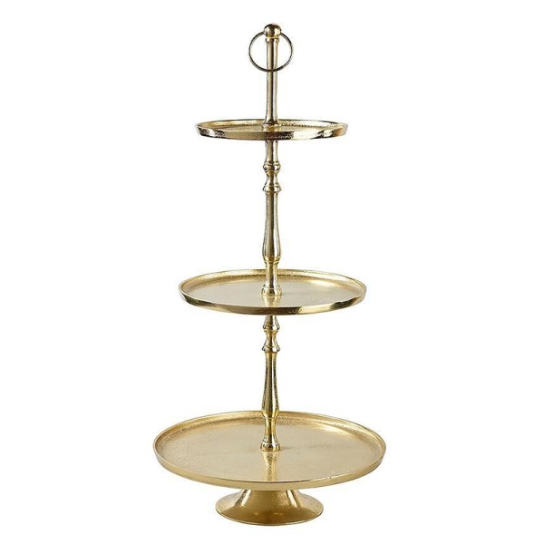 Etagere 3-stöckig XL gross Candybar Sweet Table Saltybar Ginbar Cigarbar gold mieten Hochzeit, Geburtstag, Feier 