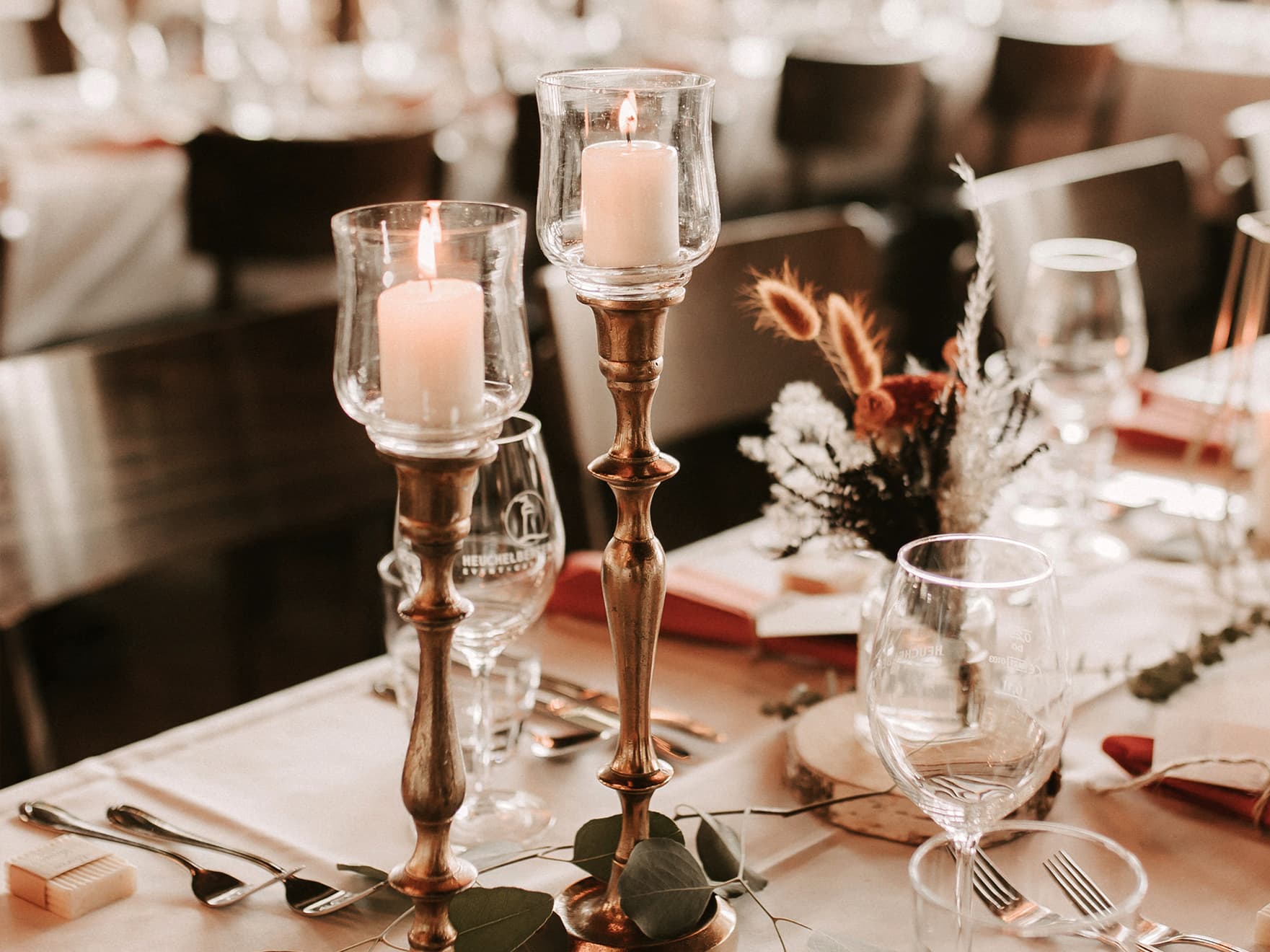 Kerzenständer gold, silber, kupfer mieten für Hochzeit und Event
