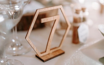 Kreative Tischnummern für deine Hochzeit