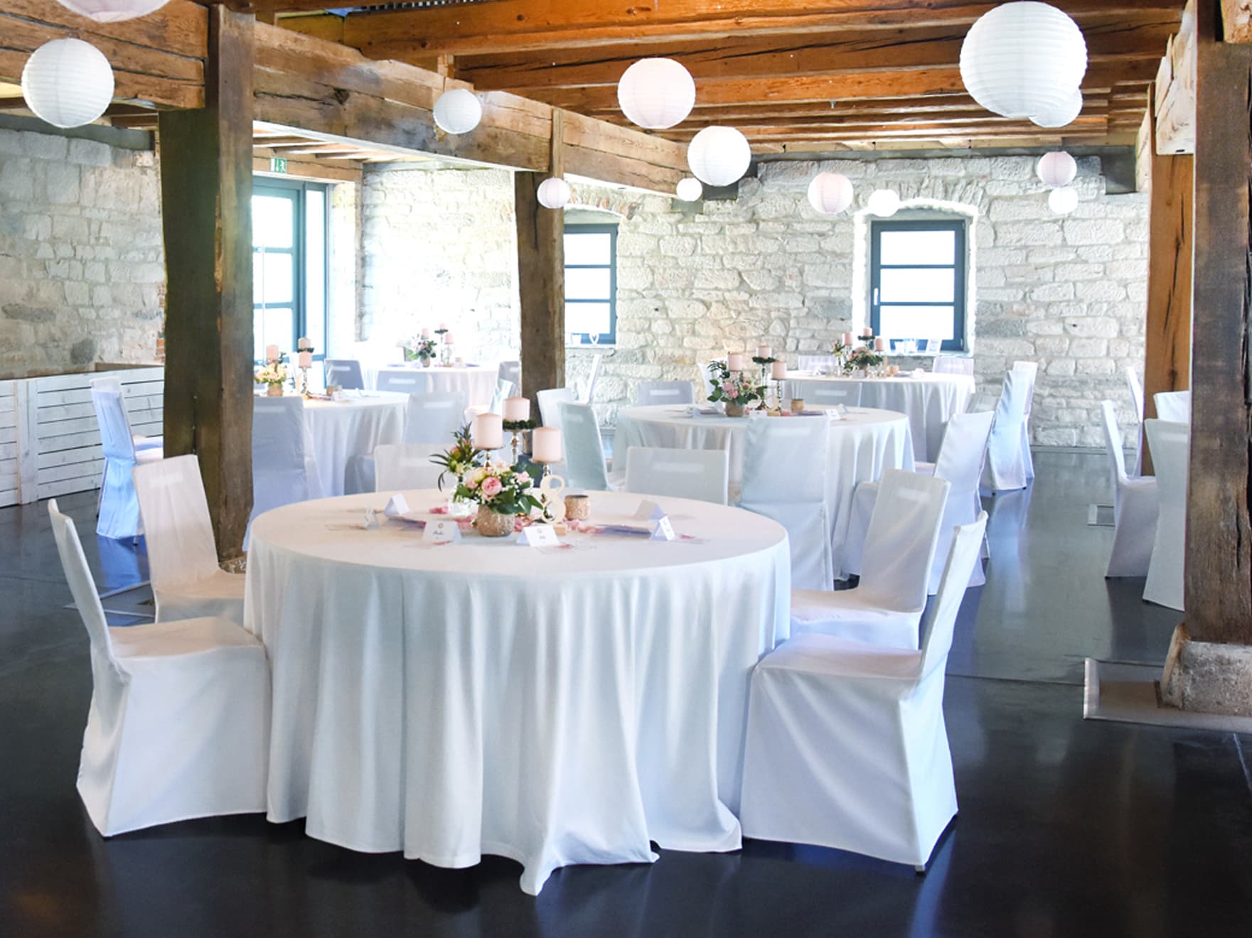 Tischdecken mieten für Hochzeit, Feier und Veranstaltung