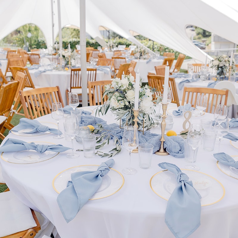 Hochzeit im Partyzelt auf dem Weingut Bihlmayer